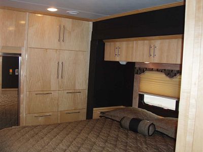 Numerous storage spaces, cabinets & drawers in Bedroom